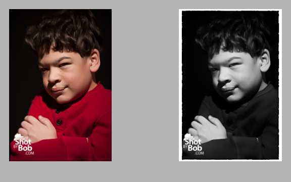 Before & After Color capture converted to B&W
