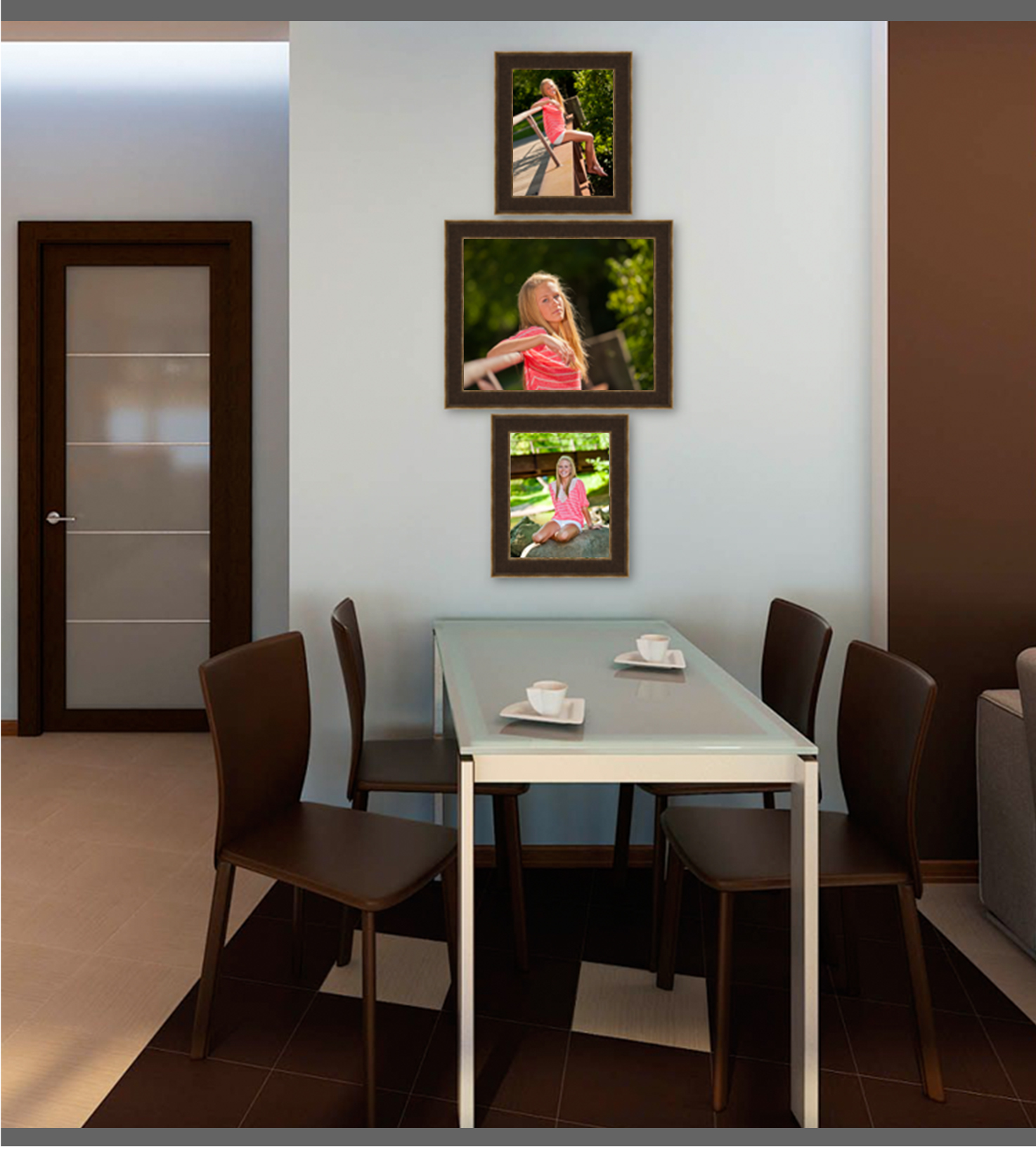 Room View to aid in picking the right image Our projection Sales System lets you see your pictures in your house so you can be sure they are going to look just right
