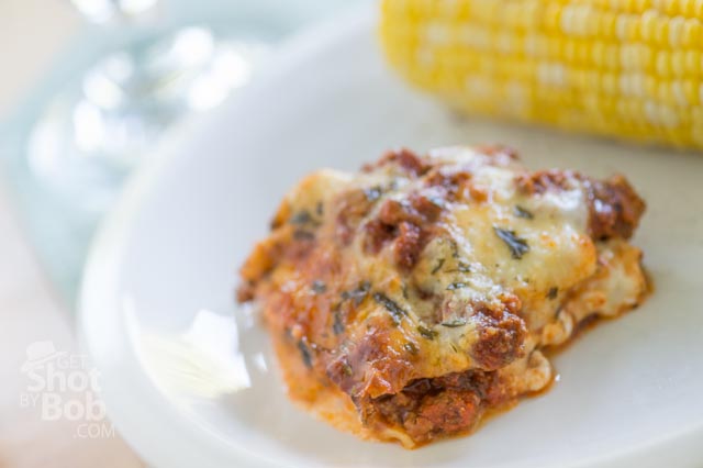 Lasagna and Corn on the Cob Juliann's tasty lasagna